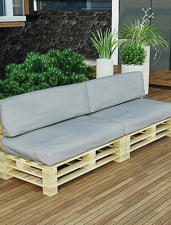 Coussins Palette Déhoussable Imperméable LOT x2 - Bananair