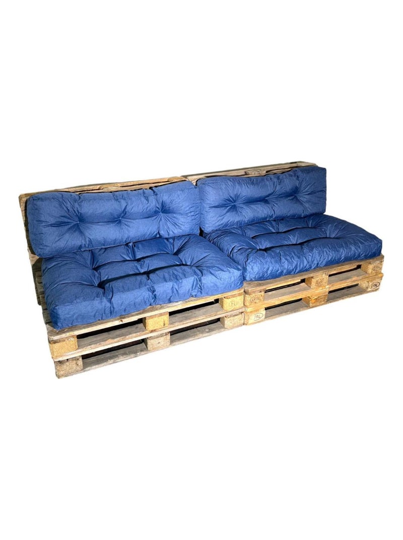 Coussins Palette lot x2 en polyester - Bananair Bleu - Kiabi