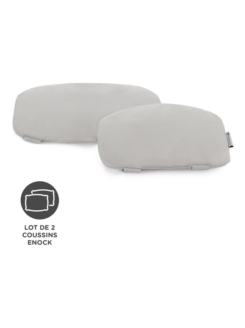 Coussins pour chaise haute Kinderkraft ENOCK, lot de 2 pour siège et dossier, faciles à nettoyer Gris - Kiabi