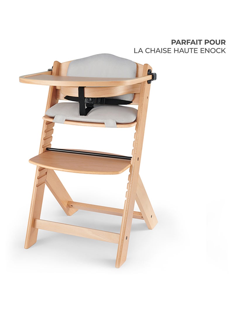 Coussins pour chaise haute Kinderkraft ENOCK, lot de 2 pour siège et dossier, faciles à nettoyer Gris - Kiabi