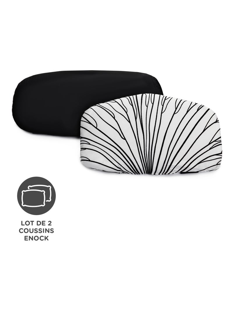 Coussins pour chaise haute Kinderkraft ENOCK, lot de 2 pour siège et dossier, faciles à nettoyer Noir - Kiabi