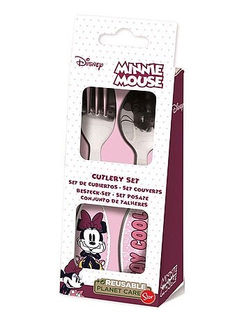 Couvert Minnie cuillere fourchette enfant bebe en metal