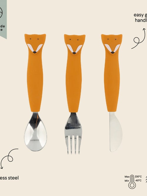 Couverts 3 pièces en silicone - Kiabi