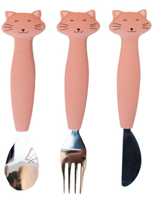 Couverts 3 pièces en silicone - Kiabi