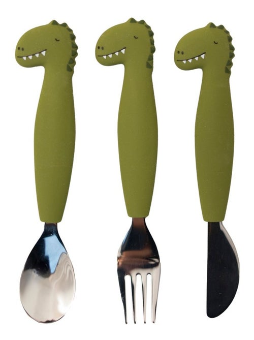 Couverts 3 pièces en silicone - Kiabi
