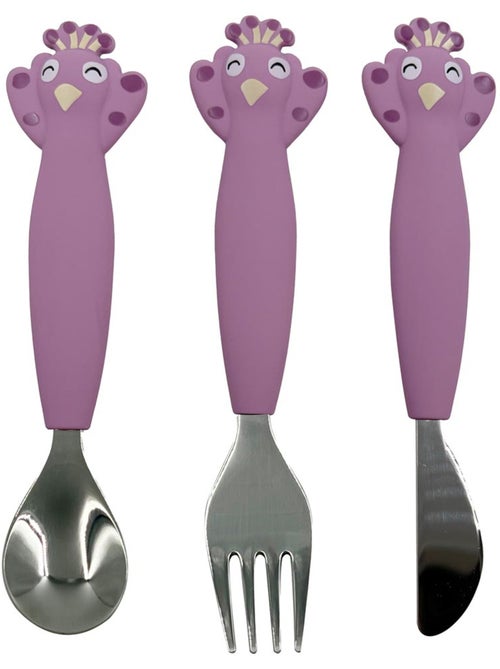 Couverts 3 pièces en silicone - Kiabi
