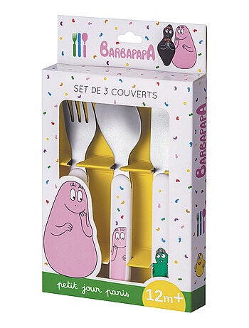 Couverts d'apprentissage Barbapapa