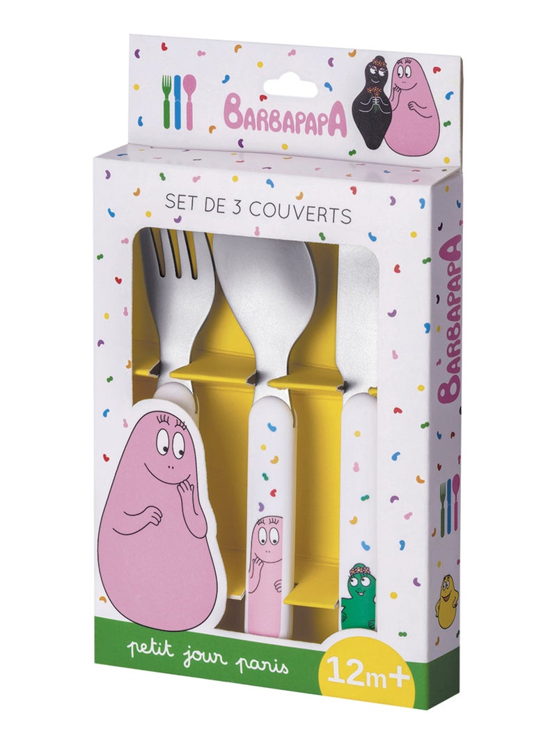 Couverts d'apprentissage Barbapapa Blanc - Kiabi