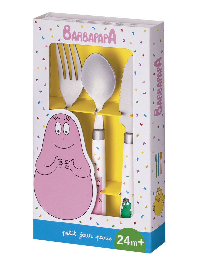 Couverts d'apprentissage Barbapapa Blanc - Kiabi