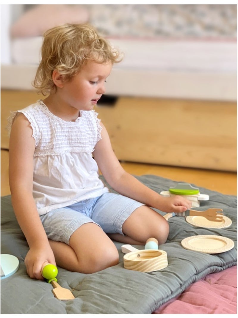 Couverts et casseroles en bois Beige - Kiabi