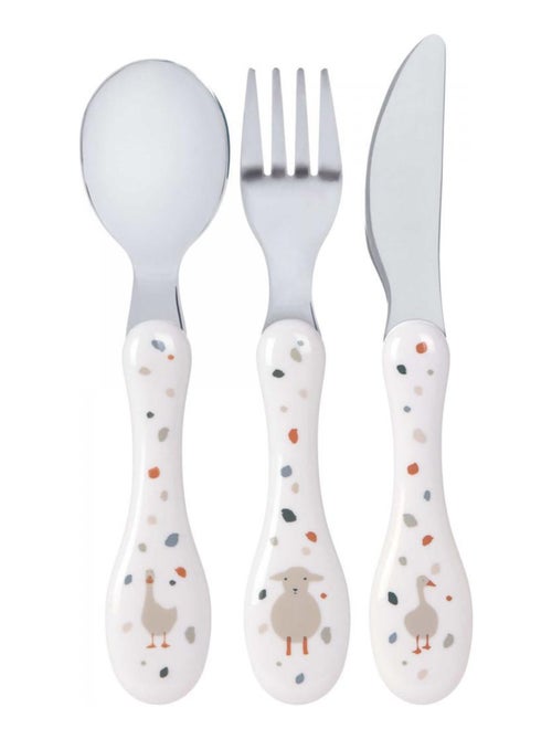 Couverts inox 3 pc Tiny Farmer Mouton/Oie - Kiabi