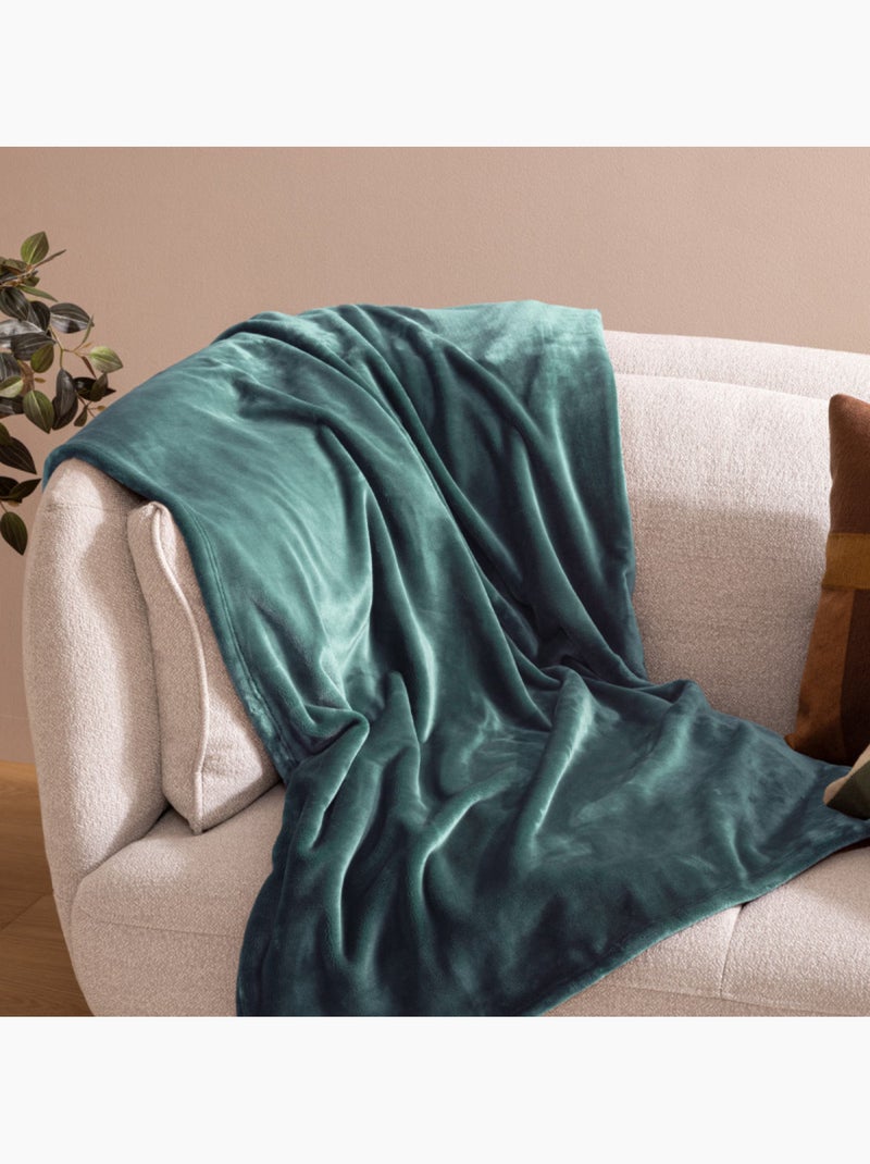 Couverture - Atmosphera - 100% Polyester Bleu - Kiabi