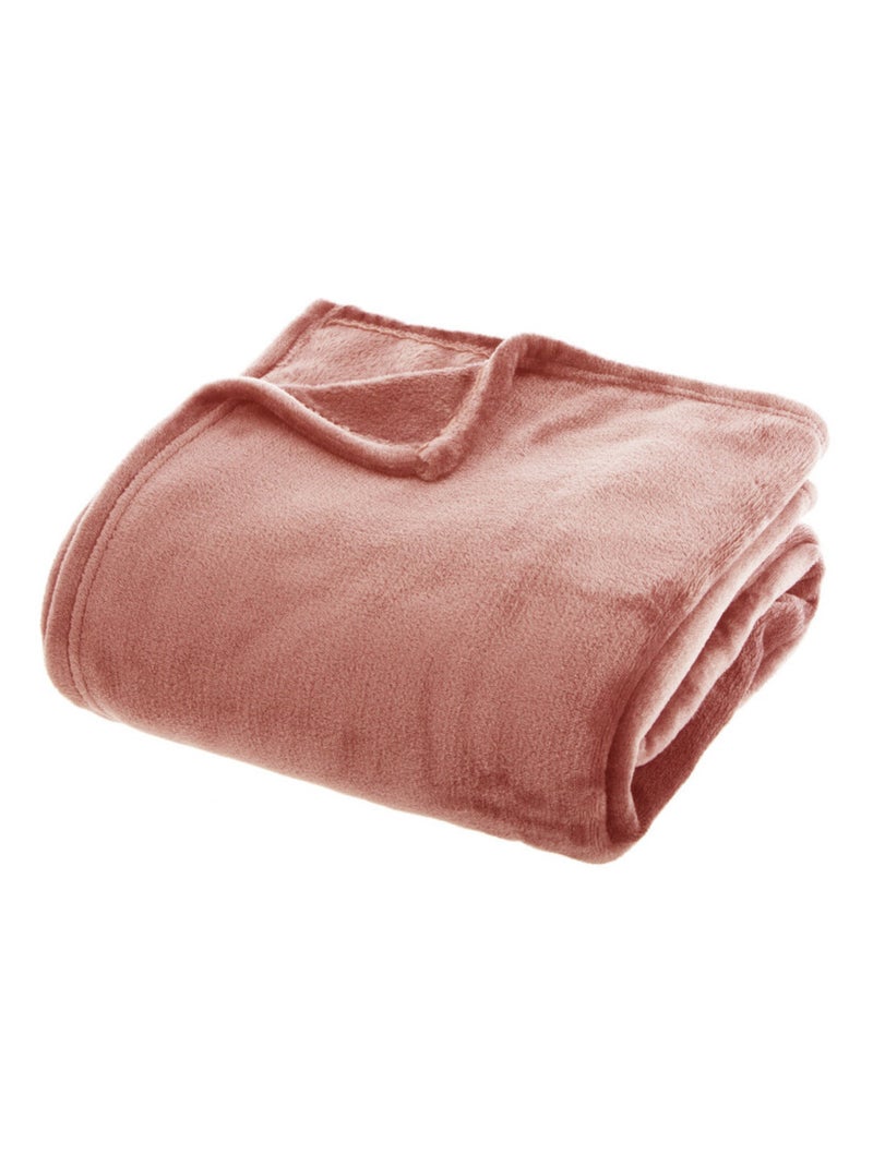 Couverture - Atmosphera - 100% Polyester Rose - Kiabi