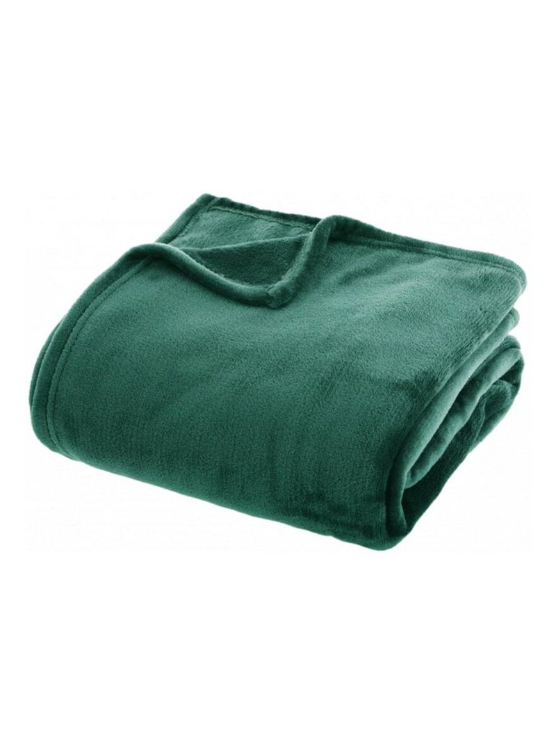 Couverture - Atmosphera - 100% Polyester Vert sapin - Kiabi