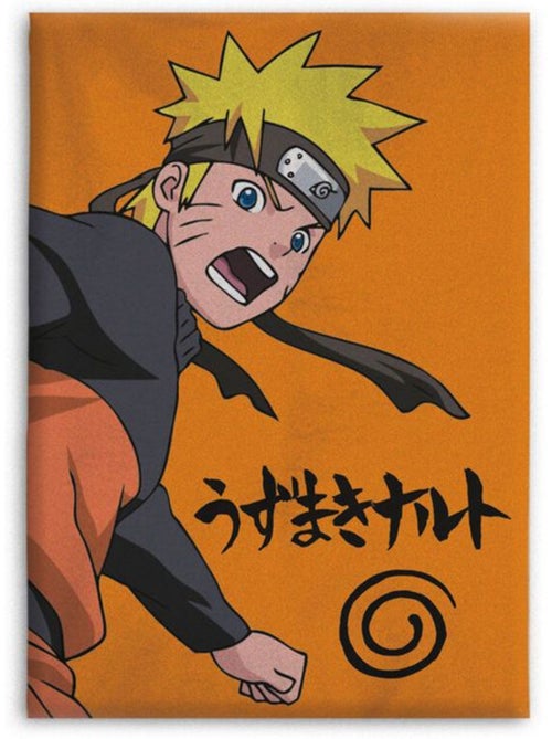 Couverture - educa borras - naruto shippuden - polaire - orange - confort et qualité - Kiabi