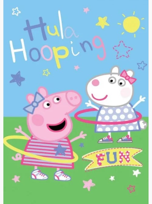 Couverture - peppa pig - 100 x 150 cm - polaire - multicolore - facile à entretenir - Kiabi
