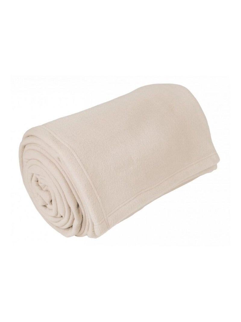 Couverture - Toison d'Or - 100% Polyester Beige coquille - Kiabi