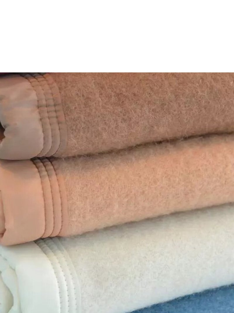 Couverture - Toison d'Or - 100% Pure laine vierge gris anthracite - Kiabi