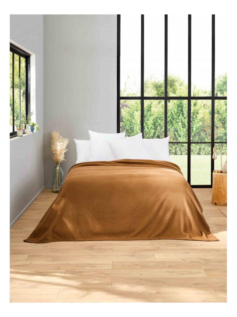 Couverture - Toison d'Or - 100% Pure laine vierge Gris taupe - Kiabi