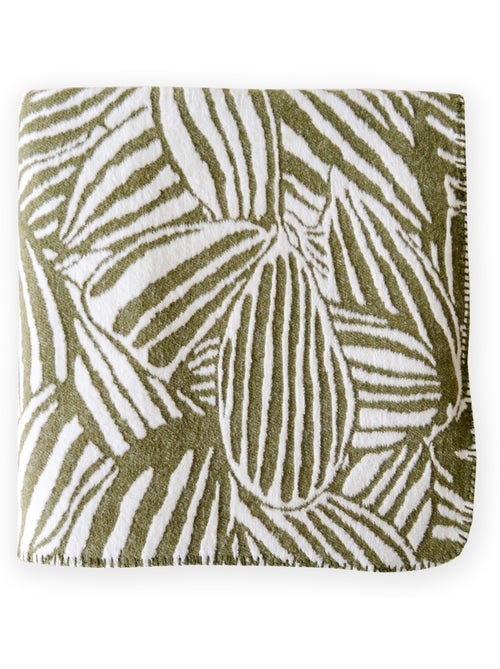 Couverture -Plaid Kaki - Kiabi