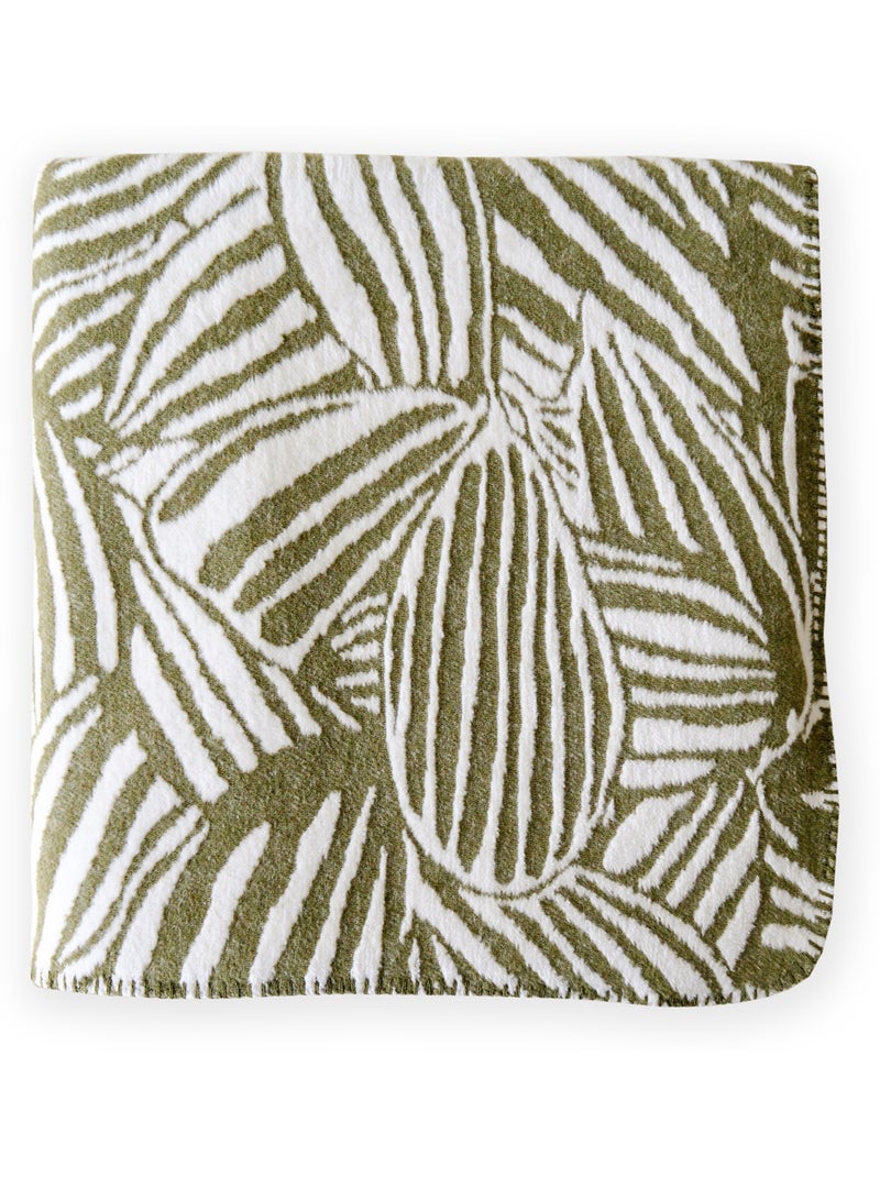 Couverture -Plaid Kaki Vert kaki - Kiabi