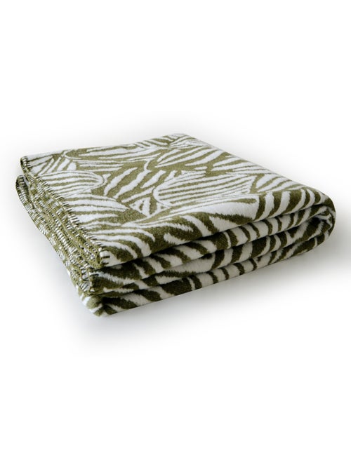 Couverture -Plaid Kaki - Kiabi