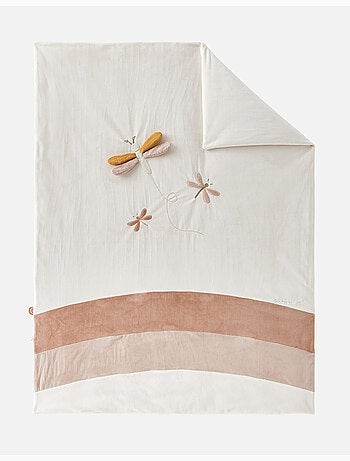 Couverture 100 x 140 cm libellules en Veloudoux®, Noukie's
