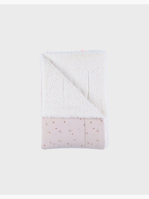 Couverture 100X140cm, Mousseline de coton & Sherpa Noukie's - Kiabi Couverture 100X140cm, Mousseline de coton & Sherpa Noukie's - Kiabi