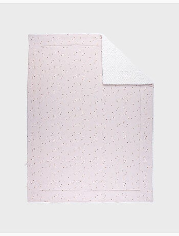 Couverture 100x140cm, mousseline de coton & sherpa noukie's