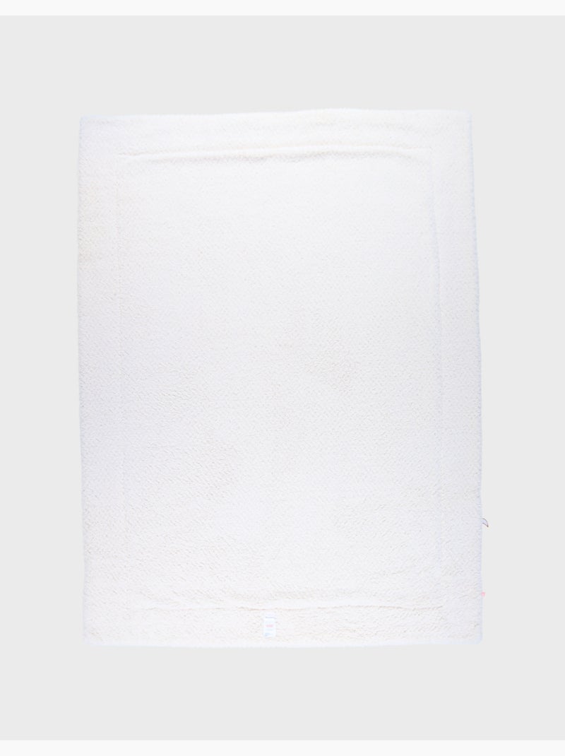 Couverture 100x140cm, mousseline de coton & sherpa noukie's Rose - Kiabi