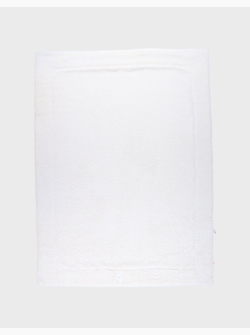 Couverture 100X140cm, Mousseline de coton & Sherpa Noukie's Rose - Kiabi