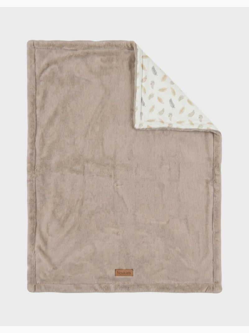 Couverture 100x140cm, ultra douce noukie's Ecru - Kiabi