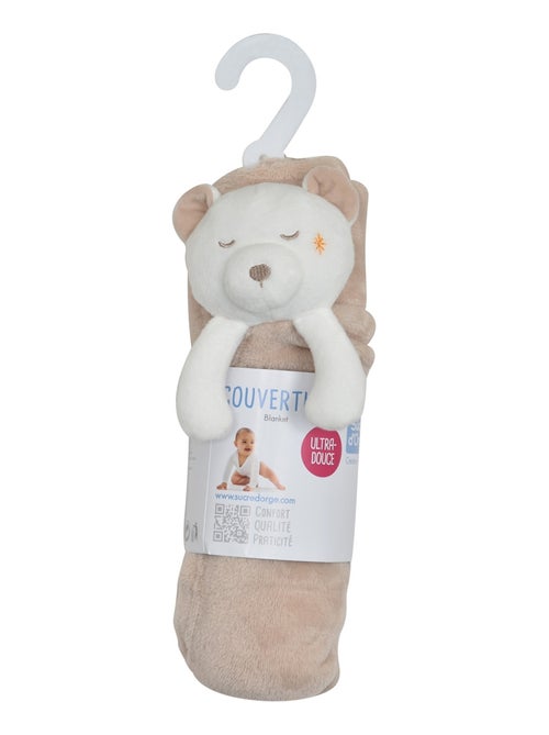 COUVERTURE 2 EN 1 DOUDOU OURS DIETRICH - Kiabi