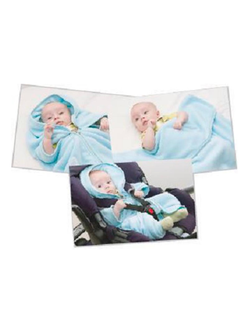 Couverture 2 en 1 LES CHATOUNETS Bleu ciel - Kiabi