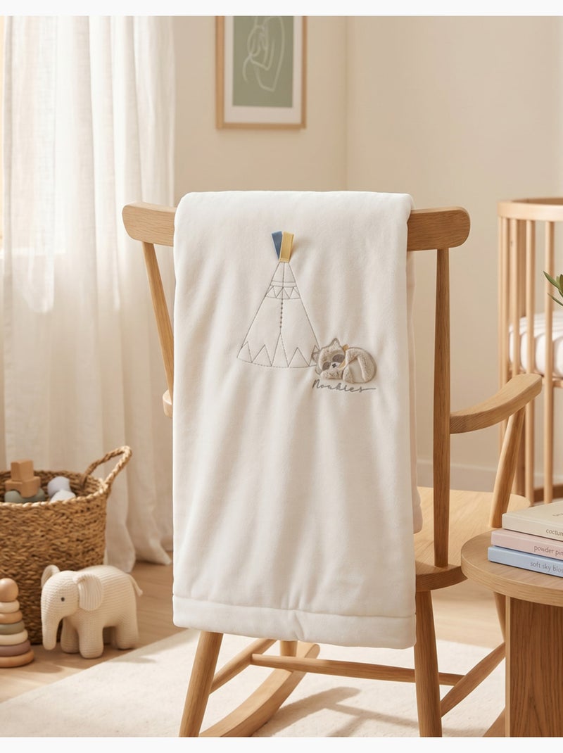 Couverture 75*100cm, veloudoux® noukie's Ecru - Kiabi
