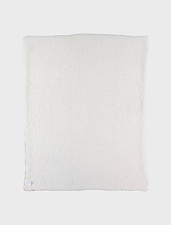 Couverture 75x100 cm en tricot bio et sherpa Noukie's