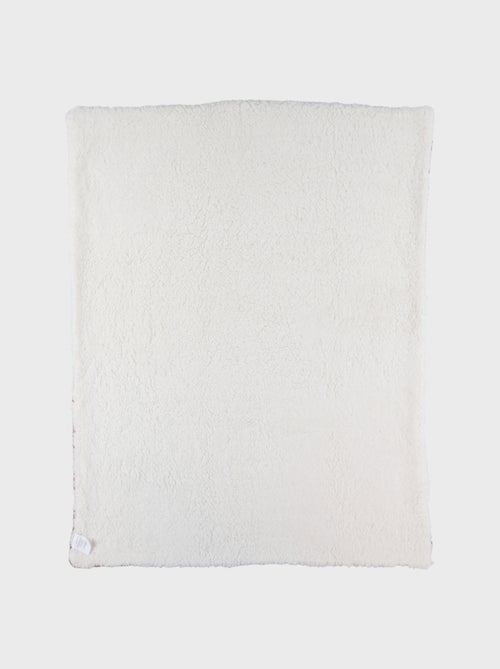 Couverture 75x100 cm en tricot bio et sherpa Noukie's - Kiabi