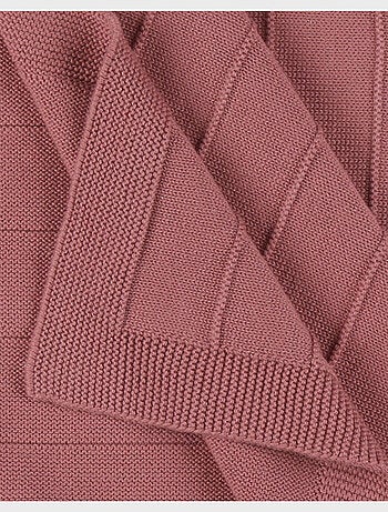 Couverture 75x100 cm en tricot bio Noukie's