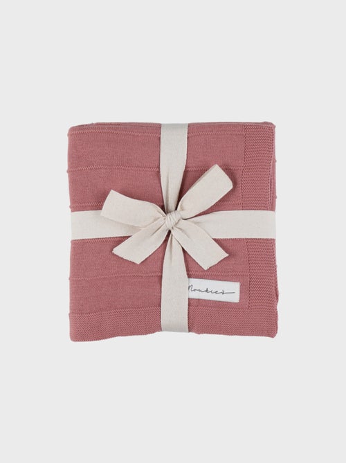 Couverture 75x100 cm en tricot bio Noukie's - Kiabi