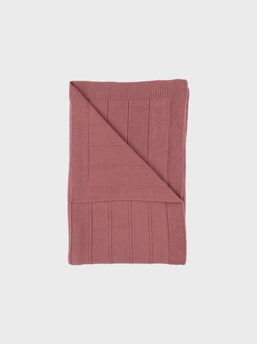 Couverture 75x100 cm en tricot bio Noukie's - Kiabi