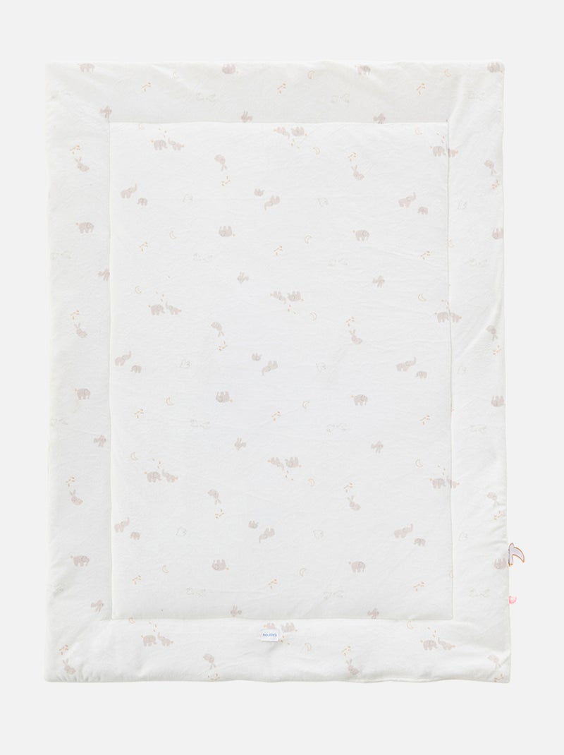 Couverture 75x100 cm en Veloudoux® - Bali et Moka Noukie's Ecru - Kiabi