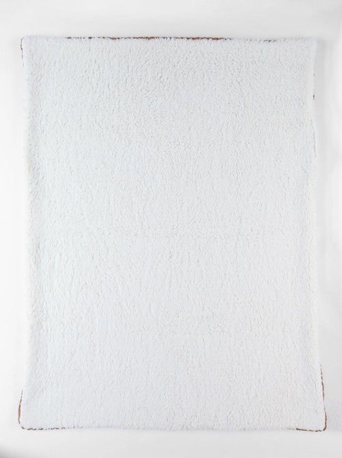 Couverture 75x100cm, Coton BIO/Sherpa Noukie's - Kiabi