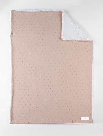 Couverture 75x100cm, Coton BIO/Sherpa Noukie's