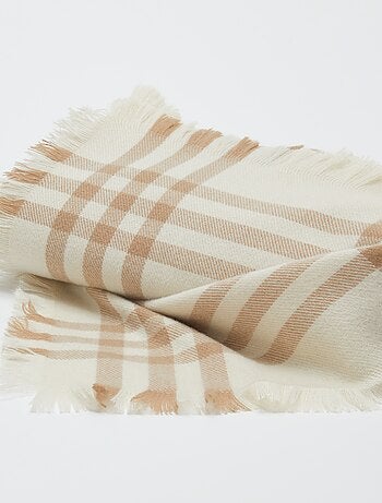 Couverture à carreaux 160 x 130 cm - Kiabi Home