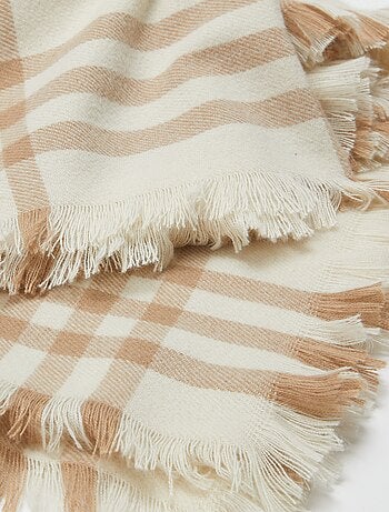 Couverture à carreaux 160 x 130 cm - Kiabi Home