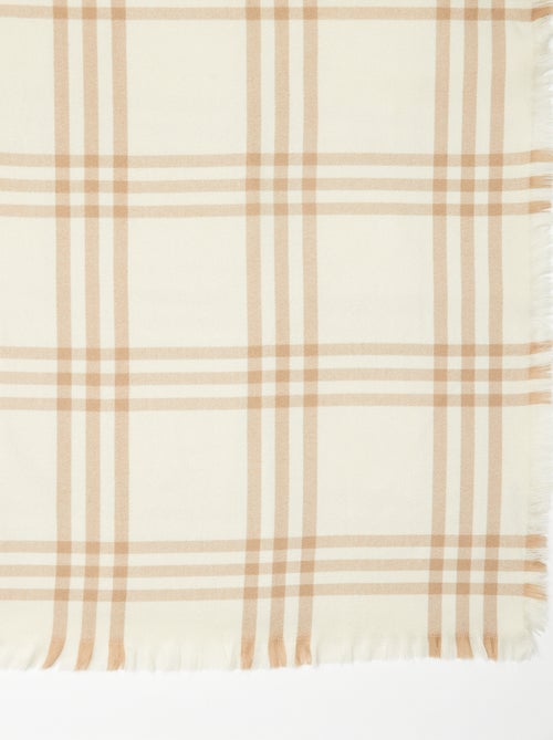 Couverture à carreaux 160 x 130 cm - Kiabi Home - Kiabi