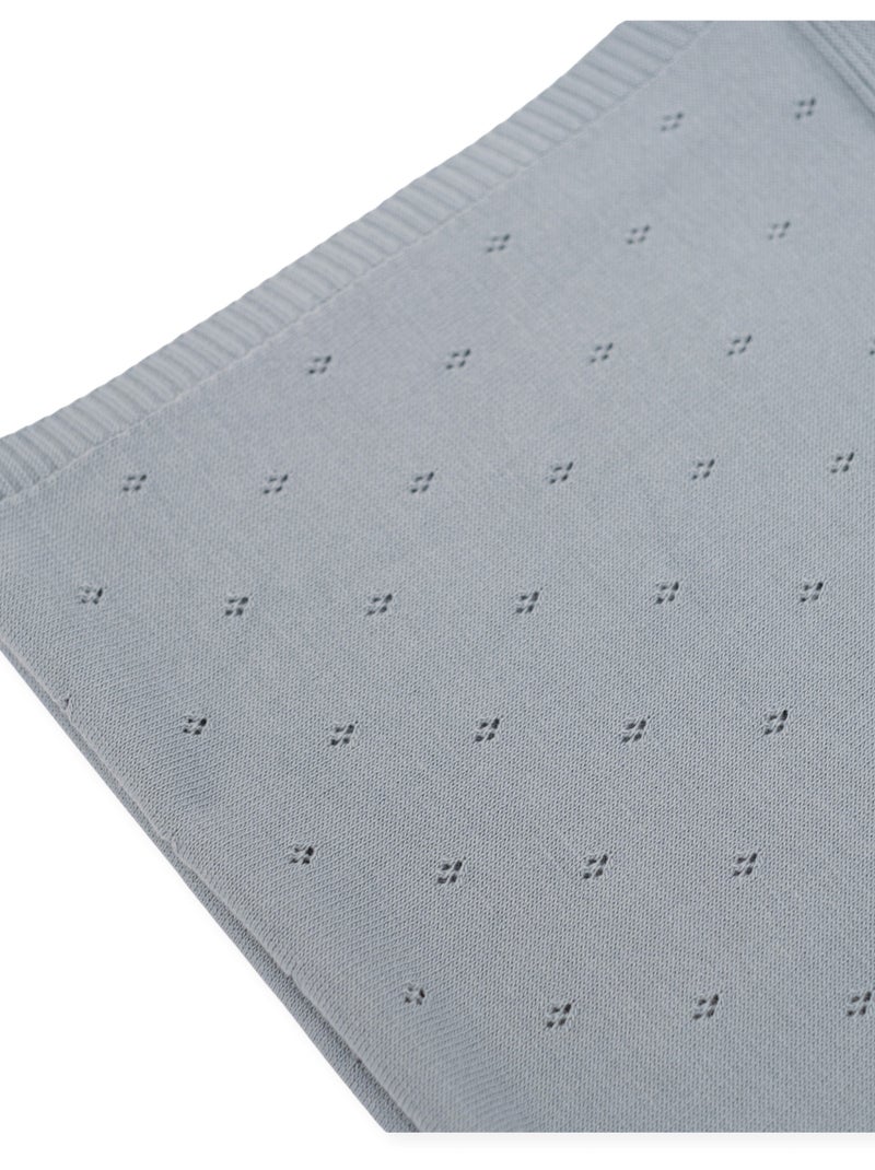 Couverture ajourée Gris - Kiabi