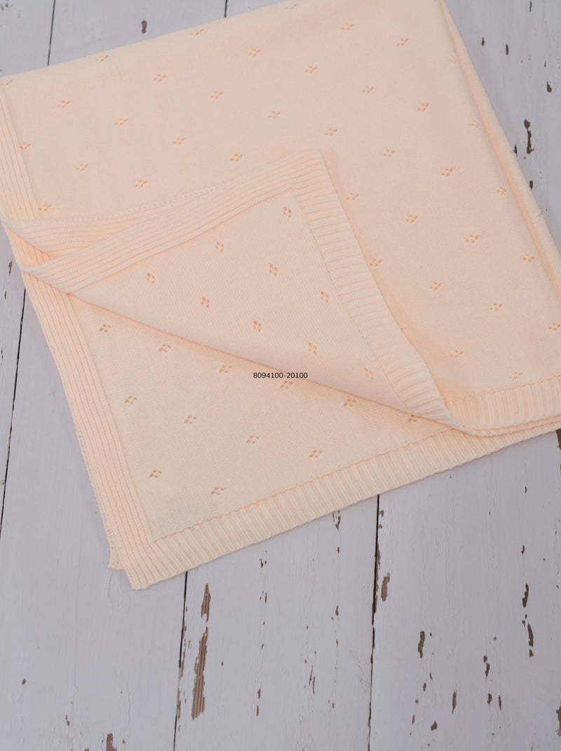 Couverture ajourée Rose bonbon - Kiabi