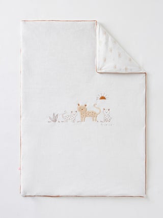 Couverture Babou 75 x 100 cm en Veloudoux, Noukie's