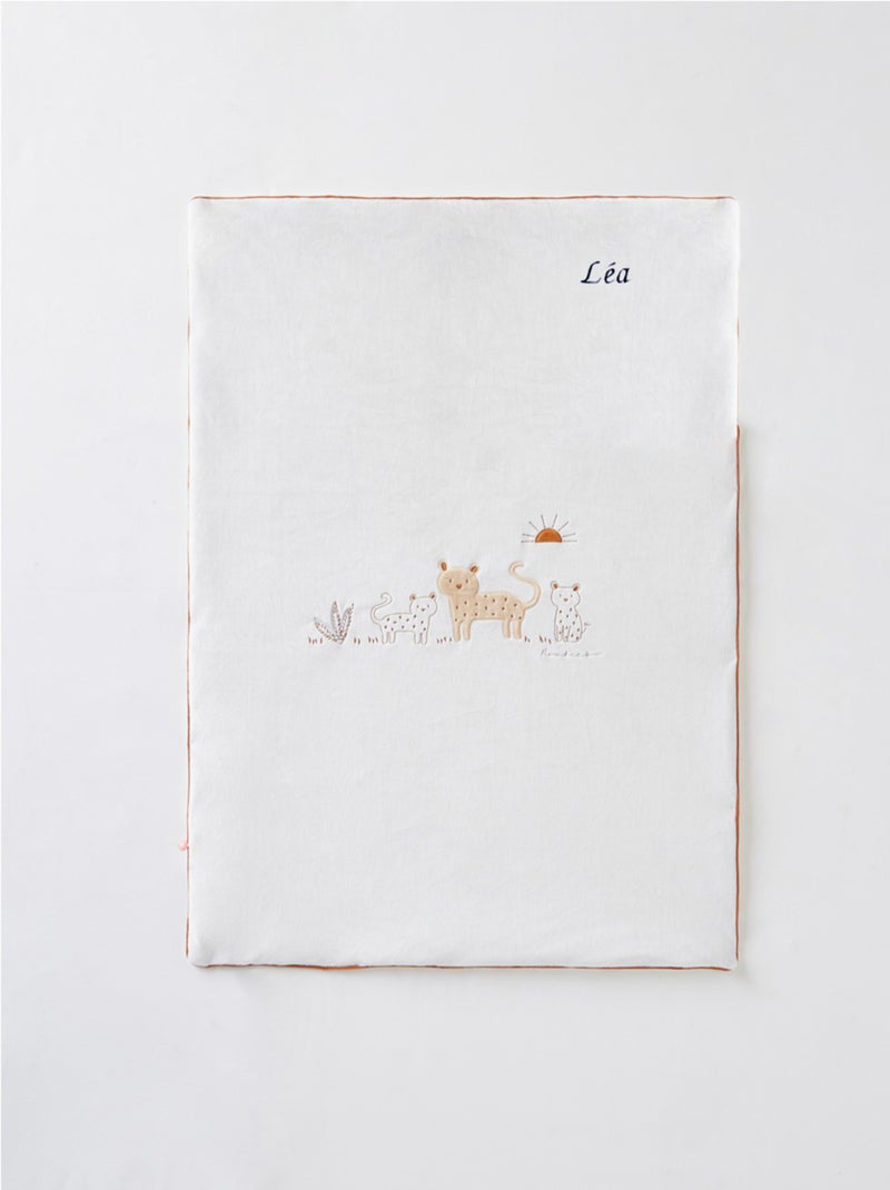 Couverture Babou 75 x 100 cm en Veloudoux, Noukie's Blanc - Kiabi